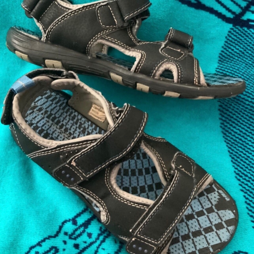 Little Boy Girl Adjustable Sports Sandals Size 3 Blue